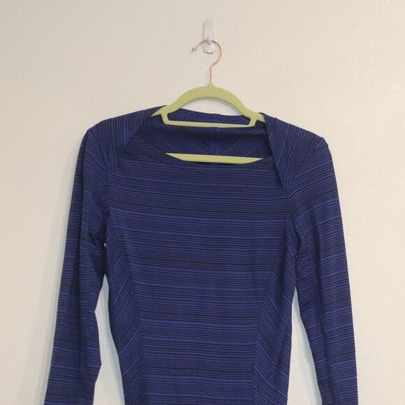 Lululemon Sapphire Blue Kanto Catch Me Long Sleeve Sz 4 - Picture 3 of 12